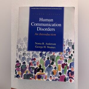 Used 8th edition softcover textbook Human Communication Disorders